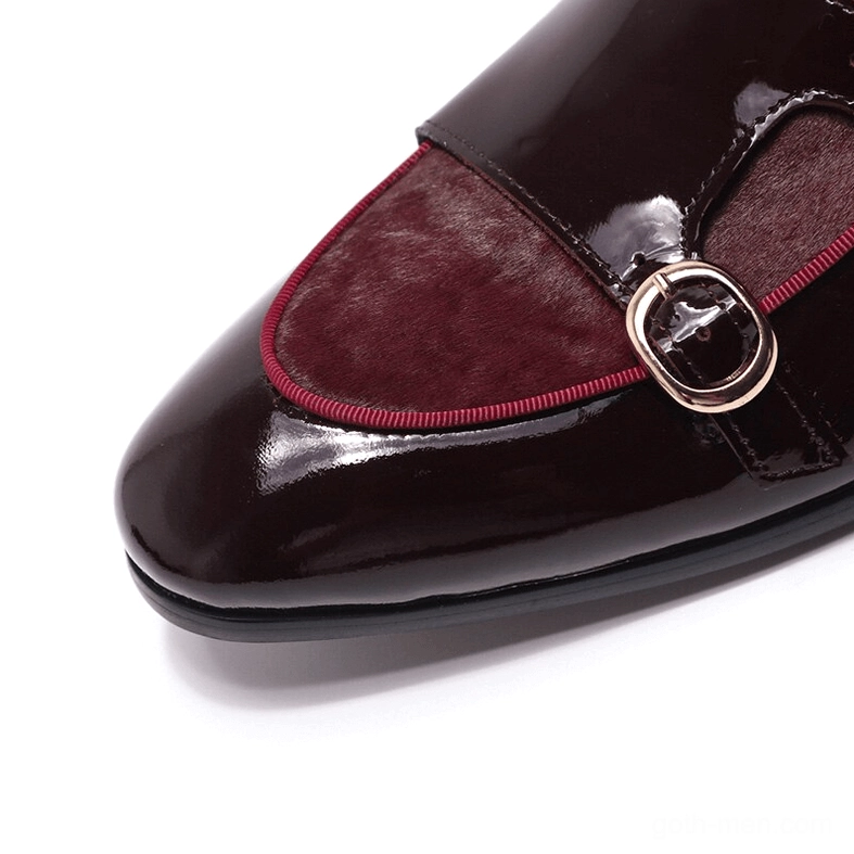 Black Gothic Double Buckle Loafers - Comprehensive Product Detail and Styling View
