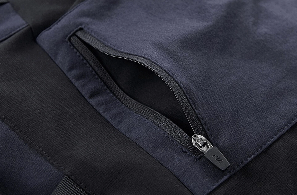 Black gothic tactical shorts full product shot - multi-pocket utility design with adjustment straps