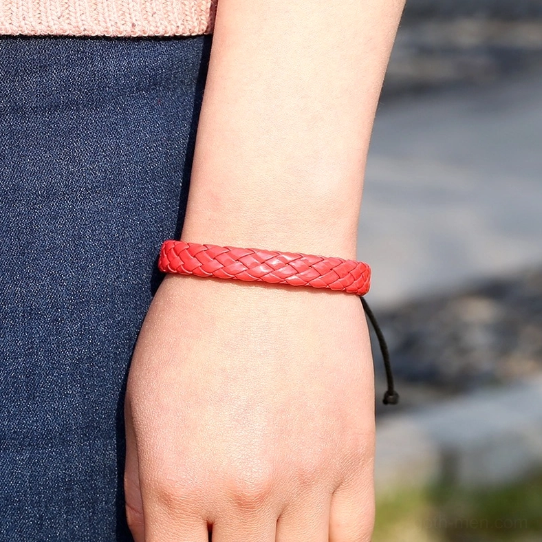 Gothic braided leather bracelet festival and concert wear styling inspiration