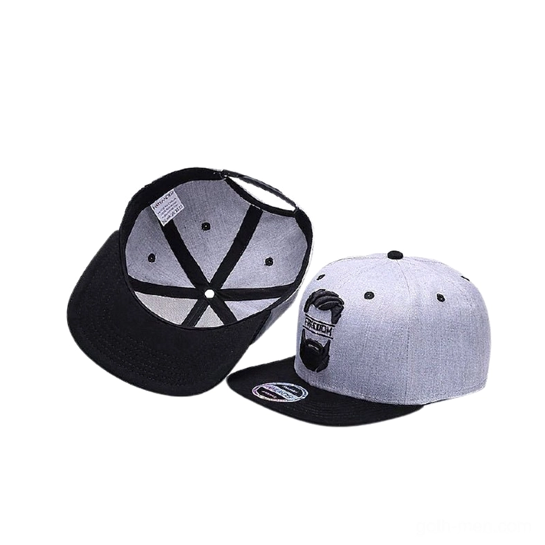 Gothic snapback cap inner construction showing cross-stitched lining and adjustable buckle closure mechanism