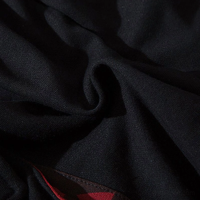 Black gothic cargo joggers back view highlighting pocket placement and overall construction from rear perspective