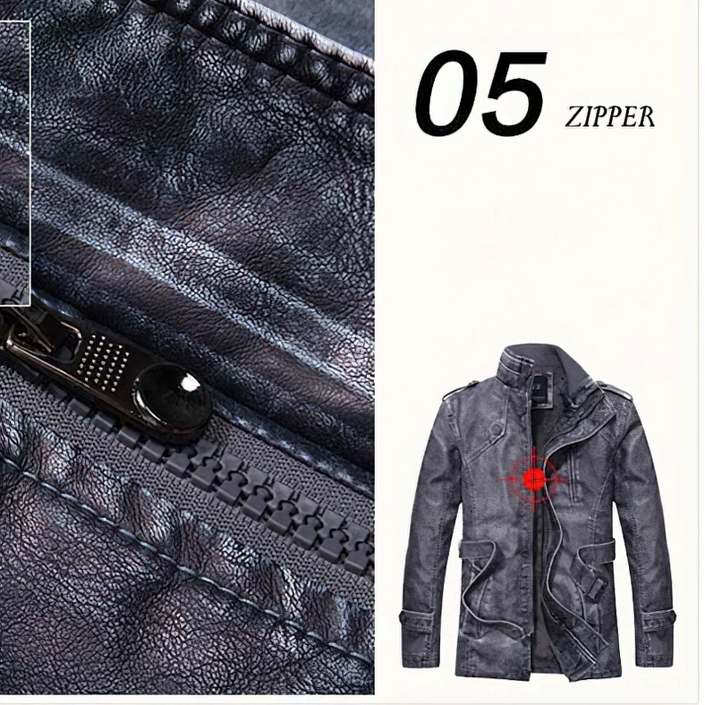 Gothic jacket adjustable waist belt closure system detail