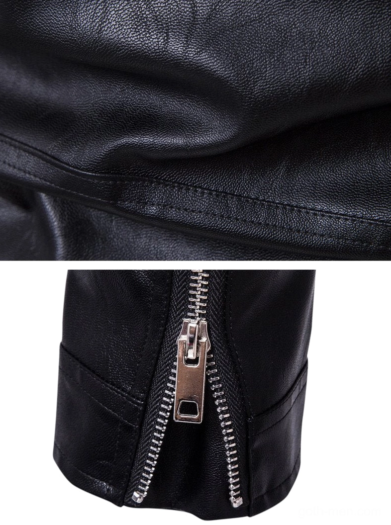Faux leather grain texture with wrinkle-resistant finish and neat stitching detail