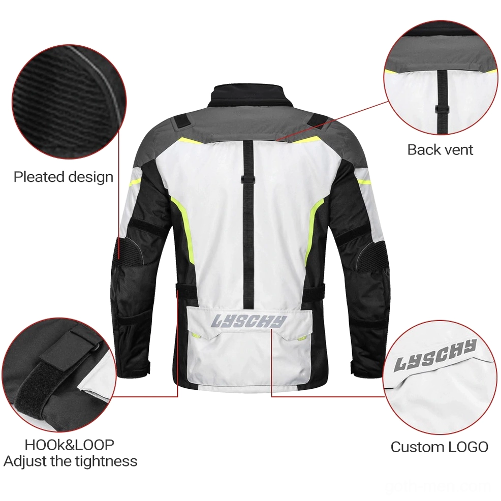 Gothic moto armor suit detail annotation stand collar warm scarf cuff adjustment system