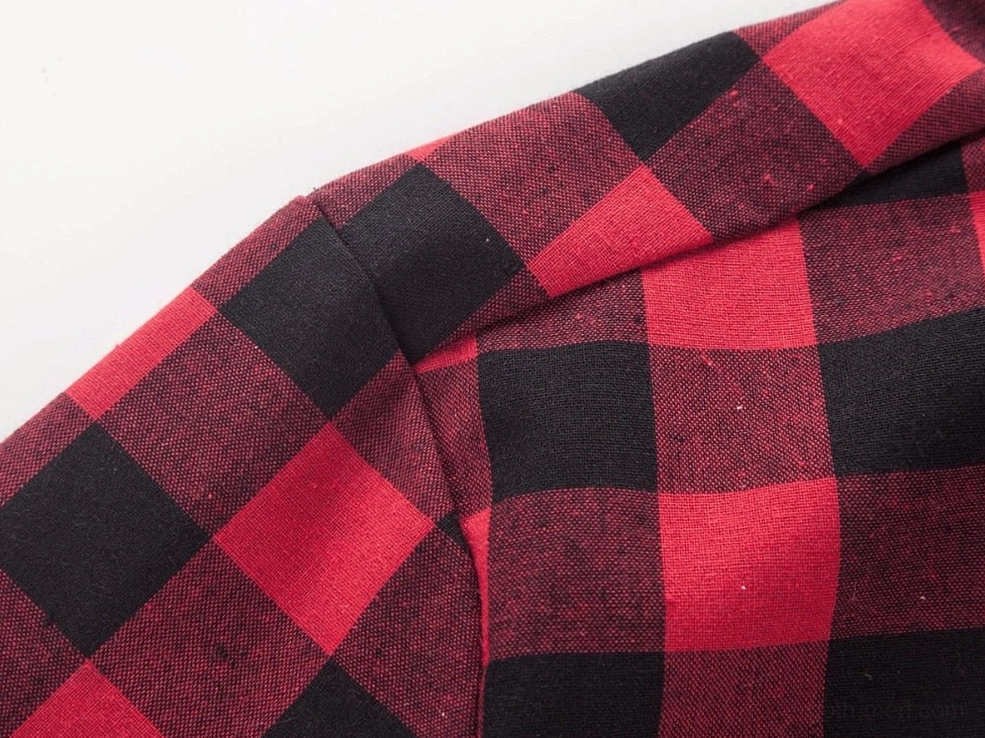 Gothic plaid short-sleeve shirt for men - alternative fashion style coordination showcase