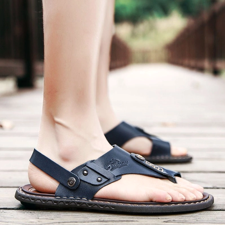 Alternative fashion gothic sandals close-up of microfiber texture and hardware