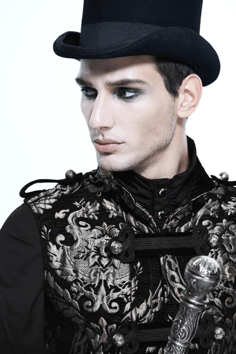 Gothic sleeveless coat sleeve opening and arm hole construction detail on dress form