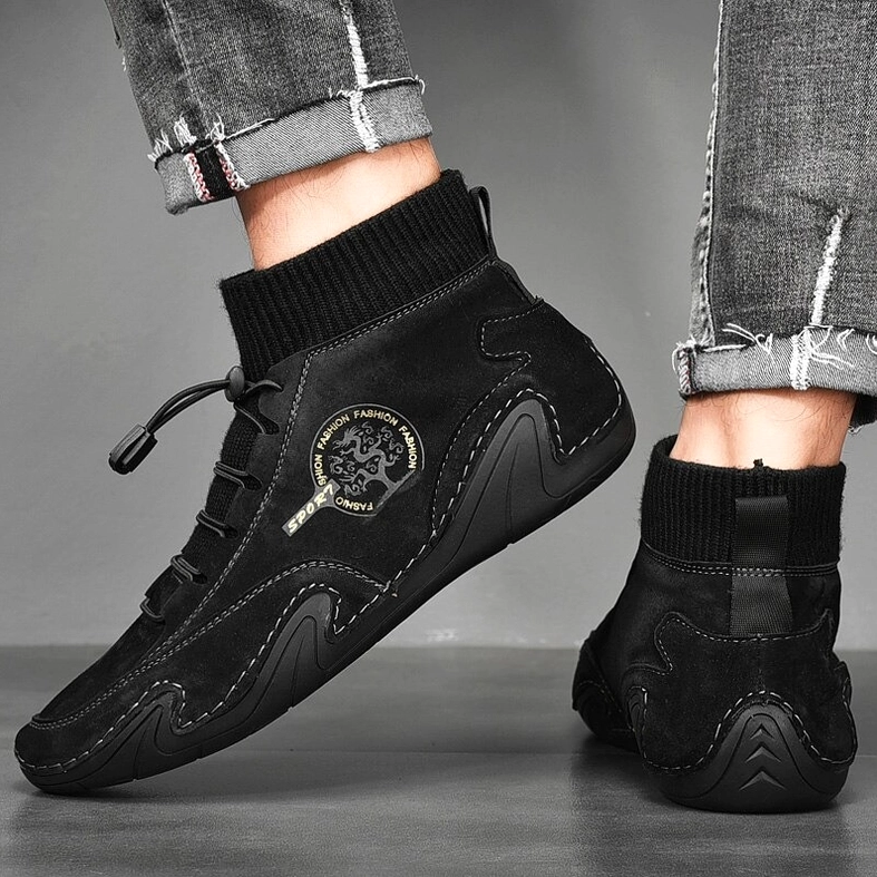 Gothic sneakers aesthetic styling - shoe profile showcasing understated dark design