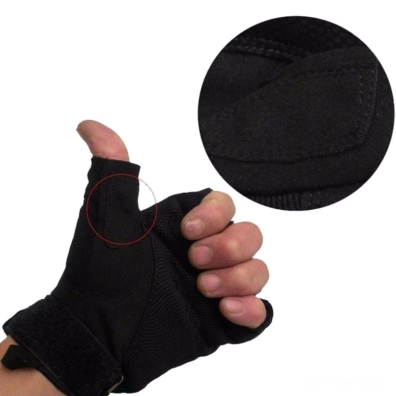 Multiple tactical half-finger fingerless gloves in different sizes flat lay arrangement showing scale and fit options