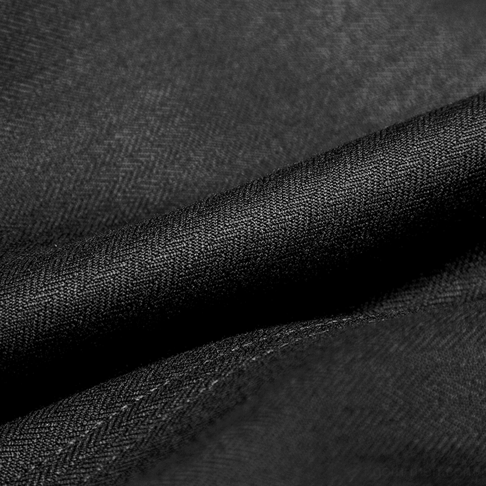 Black Victorian tailcoat gothic jacket interior construction and lining detail