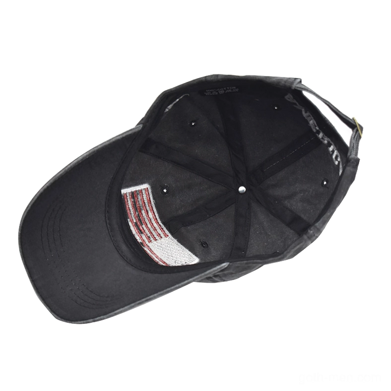 Gothic USA flag baseball cap collection showcase multiple dark colorways black navy gray burgundy