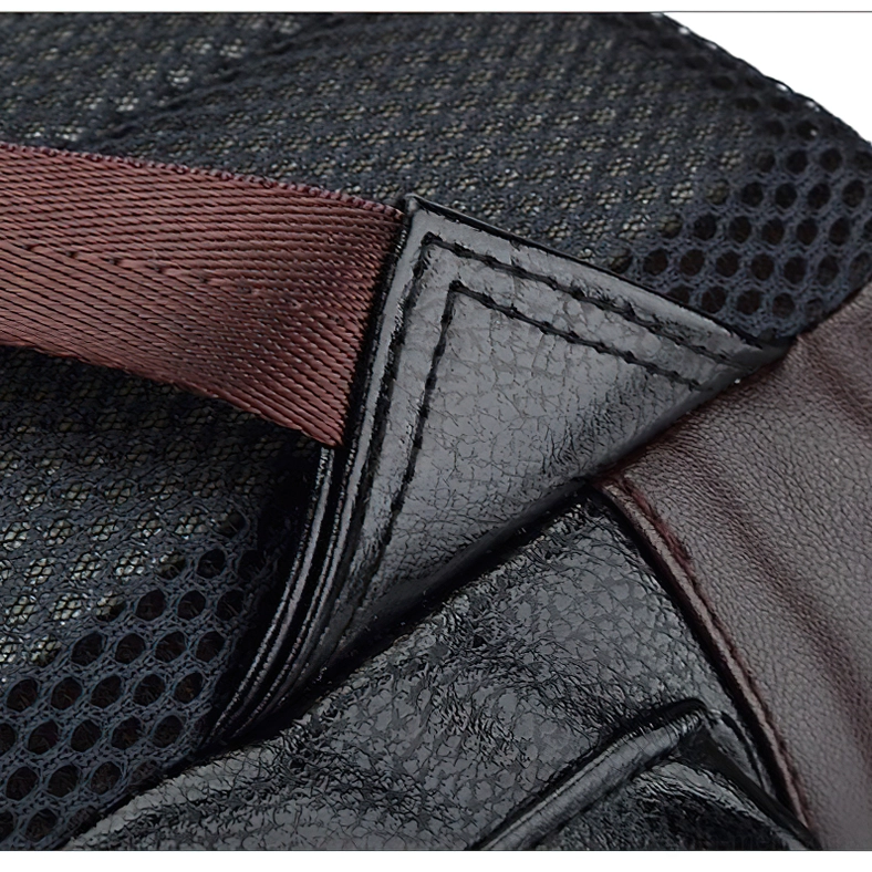 Black PU leather gothic backpack comprehensive product shot showing all design features and material quality