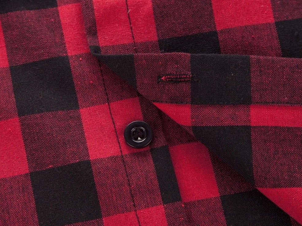 Men's grunge rock gothic plaid shirt - versatile dark aesthetic wear for alternative lifestyle
