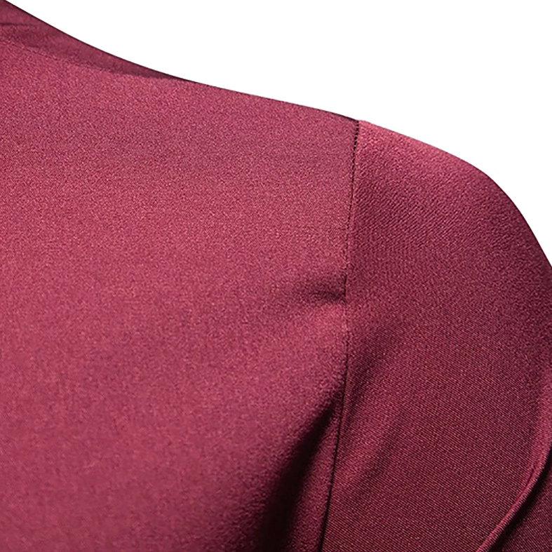 Men's gothic long-sleeve shirt side and back angle showing tailored silhouette