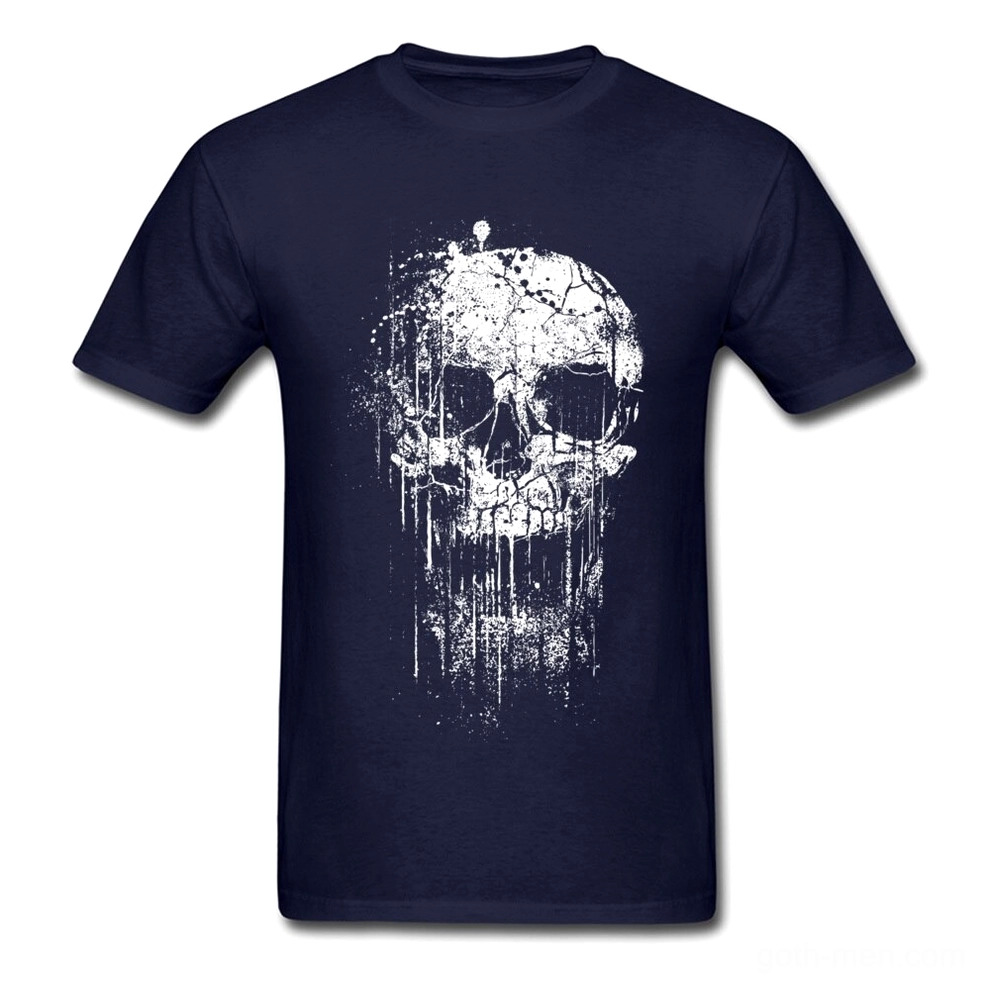 Gothic skull T-shirt care instructions washing drying maintenance tips