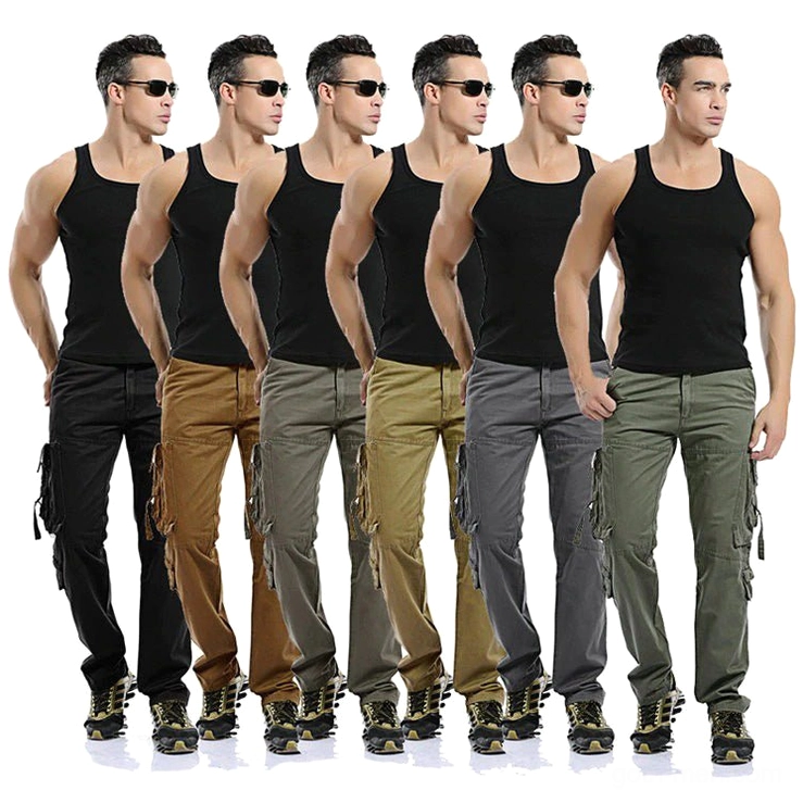 Men's tactical cargo pants construction and seam quality detail showcasing durability and craftsmanship