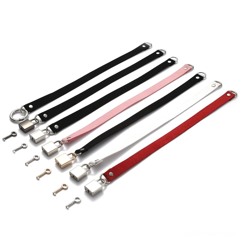 Complete velvet lock choker set with multiple color variants and matching padlocks - gothic choker collection