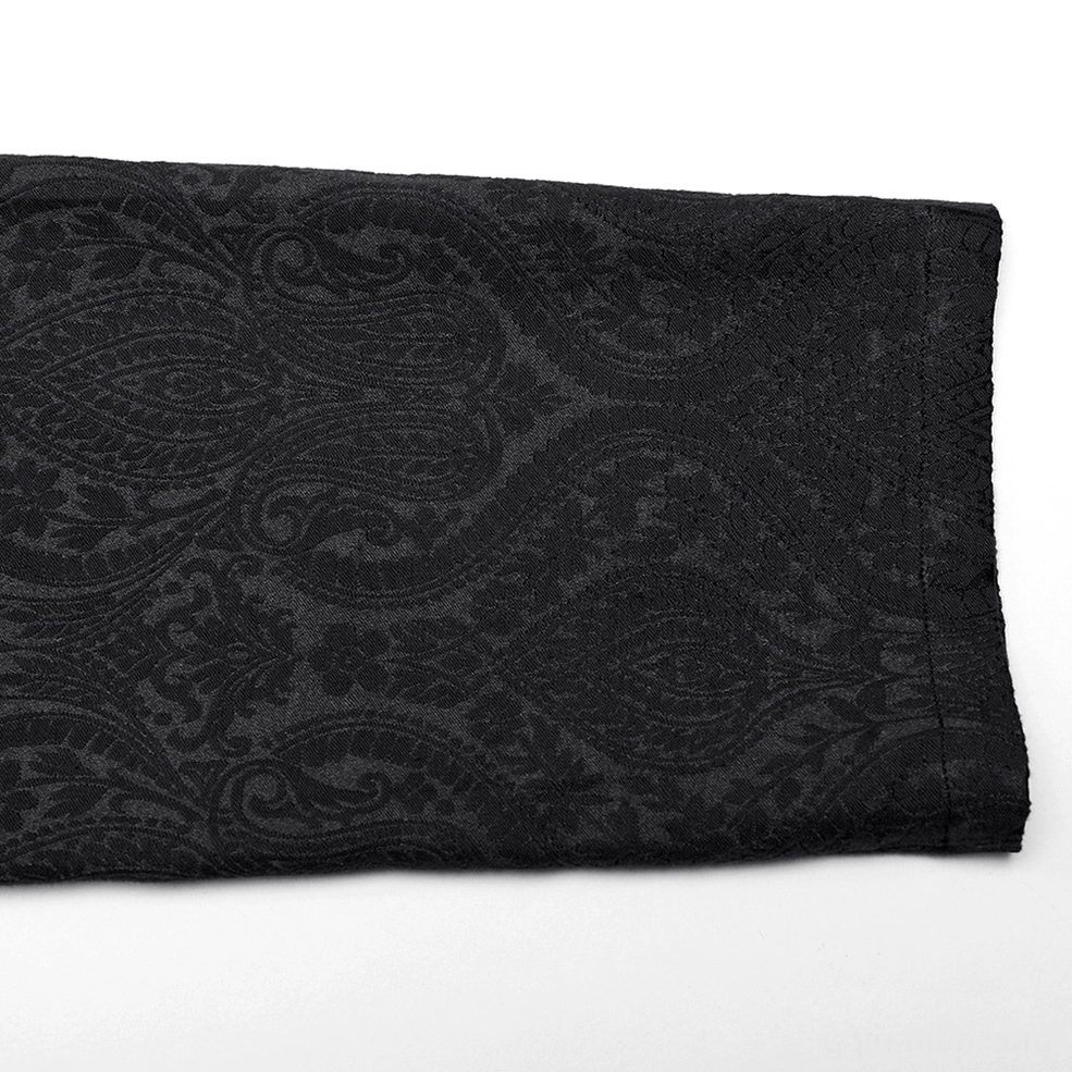 Victorian gothic jacquard trousers alternative styling detail view